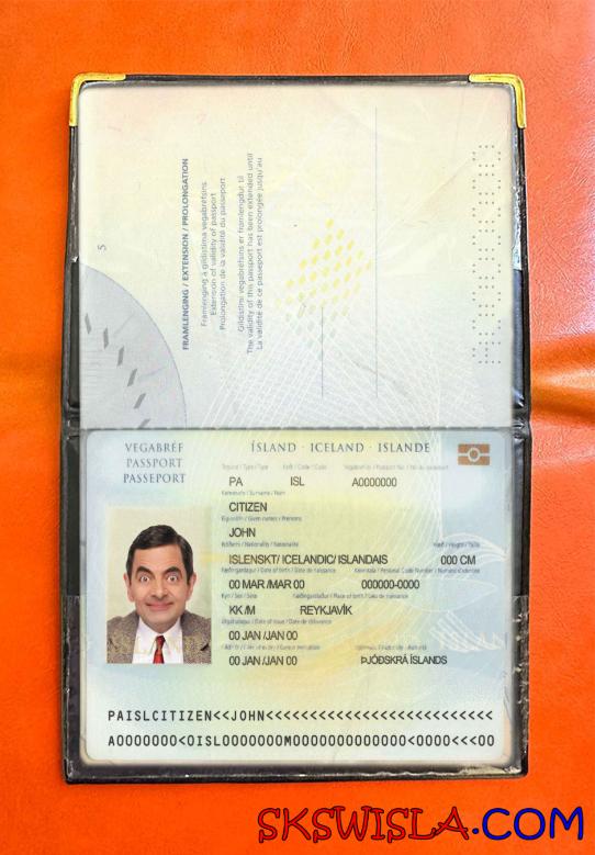 Islandia zdjęcie do paszportu pliki PSD, skan i fotografowany obraz